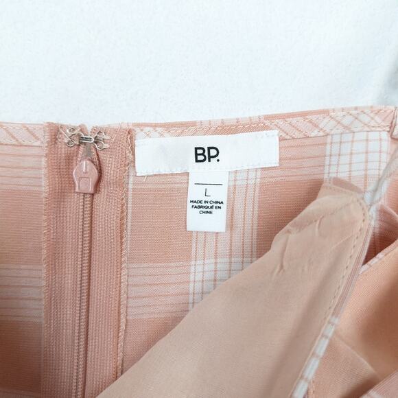 NWT BP Plaid Light Pink Summer Mini Dress - Picture 6 of 9